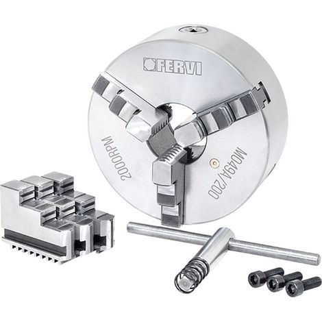 Fervi M049A/200 Mandrino a 3+3 griffe autocentrante di precisione per tornio