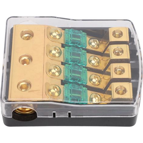 Portafusibili ANL Mini, calibro 0 2 4 in 6 8 uscite, blocco di distribuzione da 60 Amp per auto, camion, barca, amplificatore audio stereo. (1/5)