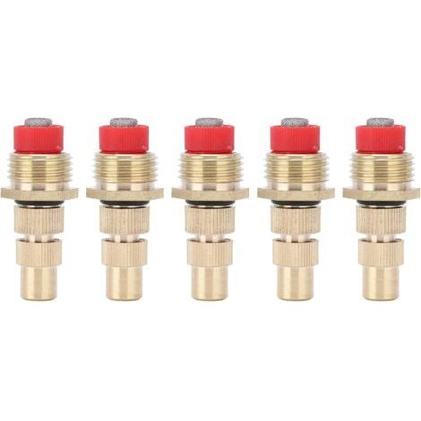 Lot de 5 buses d'atomisation à filetage mâle G1/2 (avec filtre), buses de pulvérisation réglables pour jardin et pelouse, pour l'irrigation et le refroidissement (1/5)