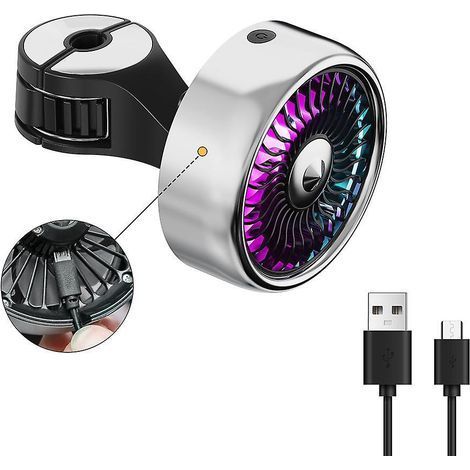 USB-Autolüfter mit Akku, elektrischer Lüfter mit 4 Geschwindigkeitsstufen, um 360 Grad drehbarer Autolüfter, für Hunde auf der Rückbank usw. (1/5)
