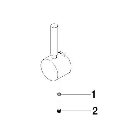 Dornbracht 90206602400-00 Poignée pour lavabo mural Pièces de rechange