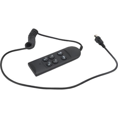 Yosoo Health Gear Contrôleur de Fauteuil Inclinable Électrique 6 Boutons 5 PIN, Interrupteur Manuel de Fauteuil Inclinable, Électrique Chaise Inclinable Télécommande pour Canapé Électrique (1/2)