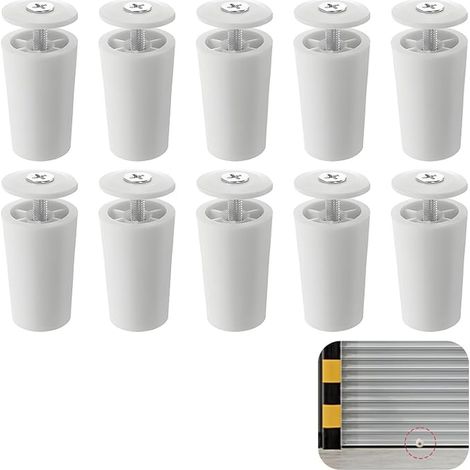 40 mm White Roller Shutter for Roller Shutters and Blinds, Includes Washers and Screws, Compatible with Rolling Doors and Shutters Operated by Crank or Strap (1/5)