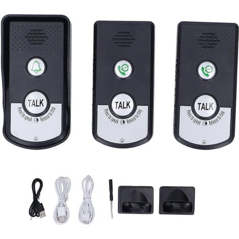Interphone de porte sans fil avec une portée de 1500 mètres et 2 options de chargement – idéal pour la sécurité de votre maison.