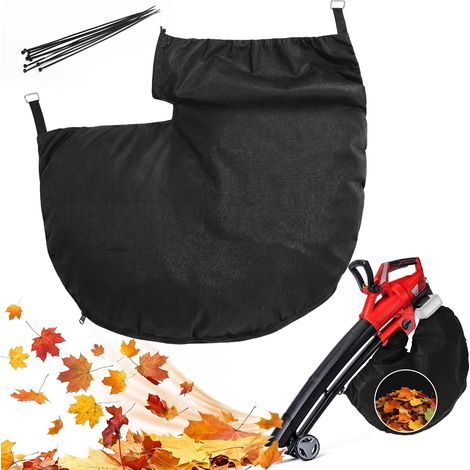 Leaf Vacuum Cleaner Bag Compatible with GE-CL 36 Li E-Solo, Laubsauger Collector Bag with Square Connection, Non-Woven Fabric, Zip for Garden Waste, 10 Cable Ties (1/5)