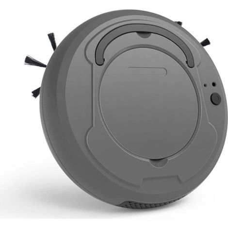 Robot Vacuum Cleaner with Strong Suction Power, 1800PA Intelligent Anti-Drop Sensor, Applicable to Apartments, Small Houses, Hard Floors and Short-Pile Carpets,Black