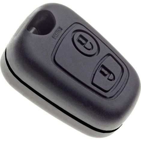 2-Tasten-Schlüsselgehäuse kompatibel mit Peugeot 107, 307, Citroën C1, C2, C3, Berlingo – Ersatzgehäuse ohne Schlüsselbart – Autoschlüssel – ohne Elektronik – Einfache Reparatur (1/5)