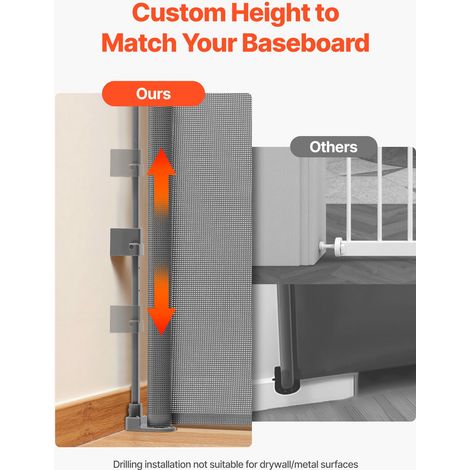 Barrière de Sécurité Extensible Clôture en Maille 143 cm de Large (1/5)