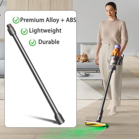 Tube Extension Pour Dyson V12 Slim Aspirateur,Tube Rallonge Dégagement Rapide Baguette Extensible,74Cm - Noir[X2286] (1/4)