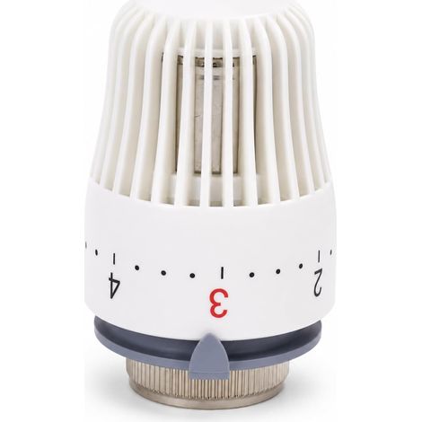 Tête Thermostatique Radiateur, Robinet Thermostatique Radiateur M30×1,5, Tête Blanche 85mm avec Joint Souple, 80°C, 16MPa pour Chauffage (1/5)