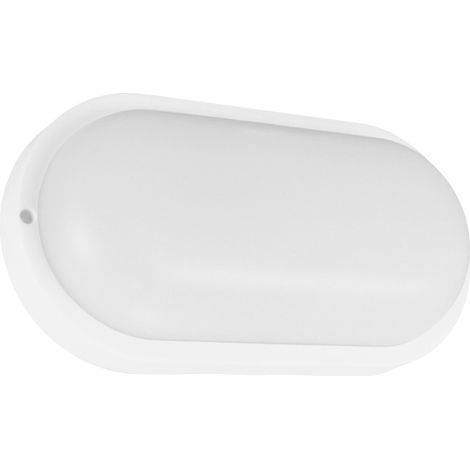 Plafoniera esterna ovale bianca LED 7W 4100K IP54 (1/2)