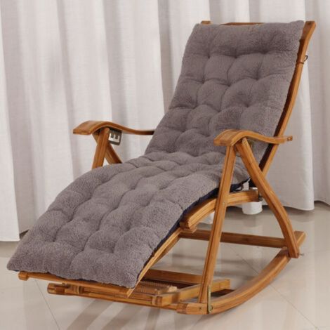 Sun Lounger Cushion, Deck Chair Mattress, Outdoor Garden Chair Cushion with Adjustable Strap (48155) (1/2)