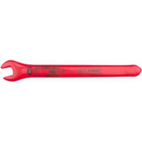 Clé à extrémité ouverte 6 mm RS PRO en Acier chrome vanadium ( Prix pour 1 ) (1/3)