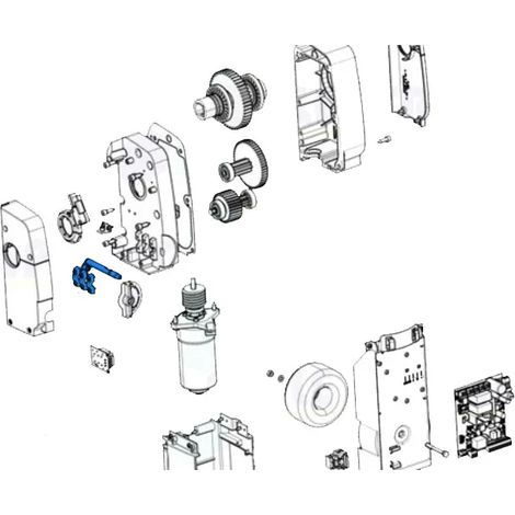 came pièce détachée tige de déverrouillage emega40 119rie097 (1/3)