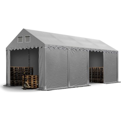 4x8m Tente de stockage TOOLPORT, PVC 800 N, H. 2,6m (1/5)