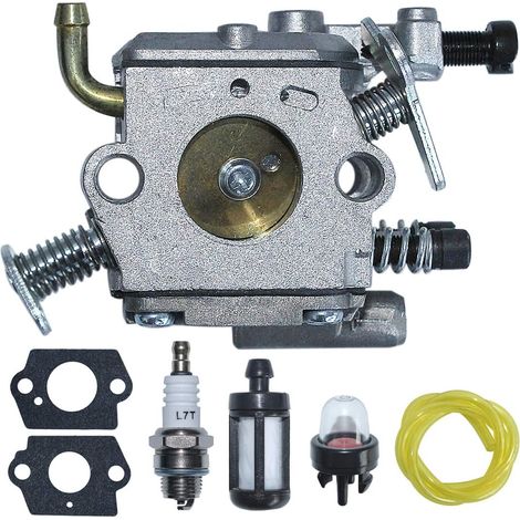 C1Q-S126B Carb Carburetor with Fuel Filter Kit Spark Plug Primer Kit for Stihl MS200 MS200T 020T Chainsaw Replaces 1129 120 0653 (1/5)
