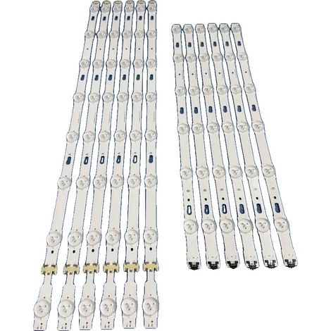 Striscia LED, configurazione 14 LED, lunghezza 1128 mm, controllo a pulsante, materiale in alluminio, compatibile con vari modelli (1/5)