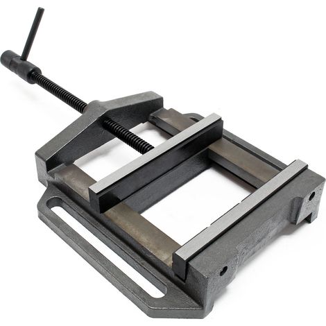Wiltec Maschinenschraubstock 200 mm Backenbreite, Schraubstock für Werkstatt, Bohrmaschinenschraubstock als Spannwerkzeug
