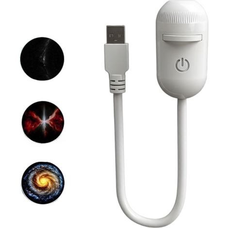 Lampe Projecteur 2 en 1 – Veilleuse Ciel Étoilé USB – Portable pour Chambre, Plafond, Voiture – Lot 3 Pièces (1/5)
