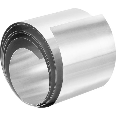 2 Pouces X 78,7 Pouces Aluminium Flashing, 1 Rouleau de Feuille D'Aluminium de 1 Pièce Rouleau de Tôle D'Aluminium de Toiture de 0,3 mm pour Les Toits Gouttières Porte Fenêtre (1/5)