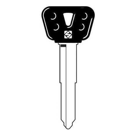 5 x SILCA YH35RBP CHIAVE AUTO TESTA PLASTICA ACCIAIO
