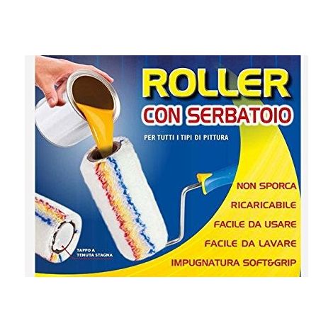 Roller rullo con serbatoio incorporato e manico estraibile cinghiale