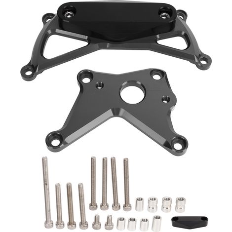 Cache-moteur pour moto Suzuki GSX-S1000 KATANA, en alliage d'aluminium, couleur titane, avec protection de cadre moteur et cache de protection contre les chocs. (1/5)