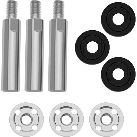 3 Set Extension Rod Angle Grinder Type 100 with Pressure Plates Lever Machine Adapter Polishing Thread M10 for Angle Grinder/Polisher Type 100 (1/5)