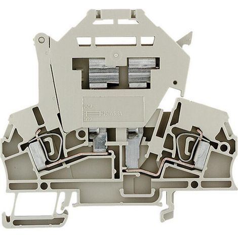 Bloc de jonction rail DIN à fusible Weidmuller Z, Cage à ressort, Beige ( Prix pour 1 )