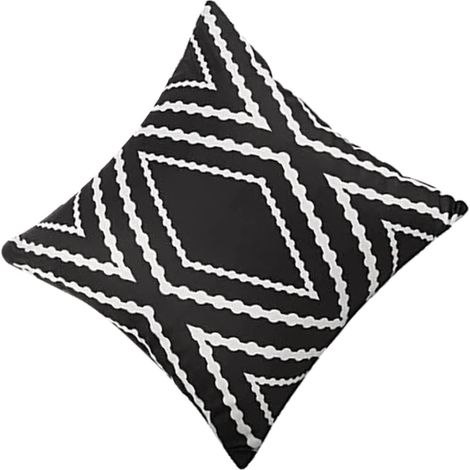 polyester Canapé-lit et housse de protection en noir 45x45cm avec motif géométrique pour (1/5)
