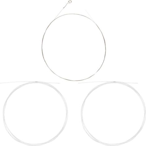 Lot de 3 cordes de guitare folk en nylon, cordes de guitare acoustique, cordes de ukulélé, cordes de rechange pour balalaïka-112x0.1cm-White (1/4)