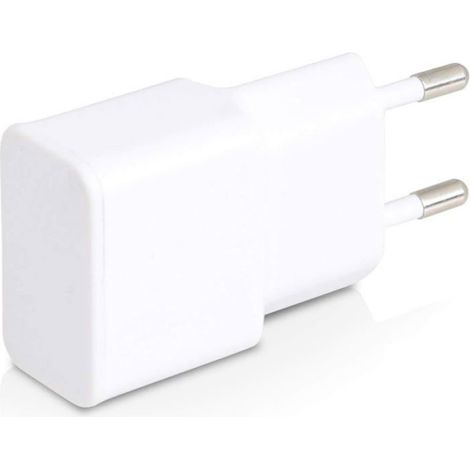 Chargeur Secteur Dual Usb - 12 W - 2400 Ma - Pour Smartphones Et Tablettes - Blanc - 1 Pièce (1/5)