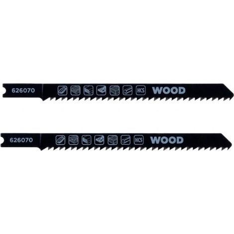 KWB hoja sierra calar madera fino 75 mm enganche u 49626070 , Hoja de sierra de calar para madera corte fino 75 mm, enganche U 49626070 (2 uds.), diseñada para realizar cortes limp