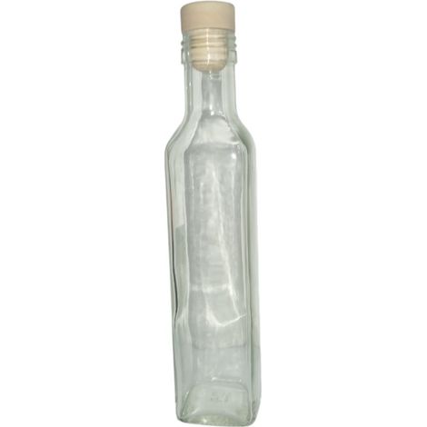 Bottiglia in vetro 250 ml con tappo per liquori limoncello decorazioni decoupage bomboniera bottigline olio sali minerali collezione