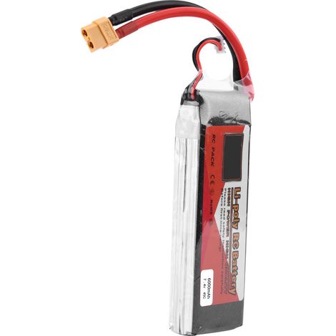 Batterie LiPo rechargeable ZOP POWER 2S 7,4 V 6000 mAh 45C avec prise XT60 (6000 mAh 45C) (1/5)