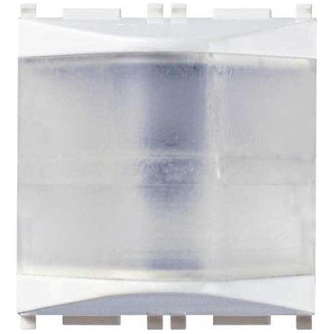 14387.B Luz indicadora prismática blanca plana