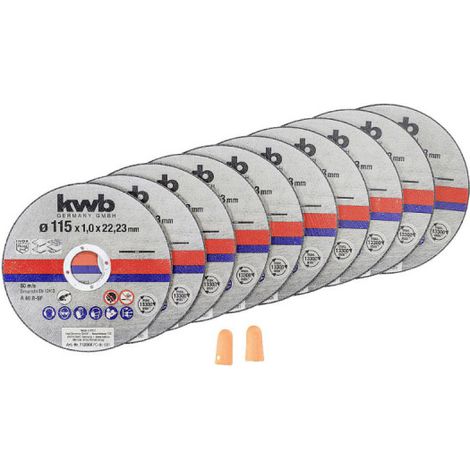 Boîte avec 10 disques de coupe en acier inoxydable Ø115 x 1 mm Classic EINHELL (1/7)