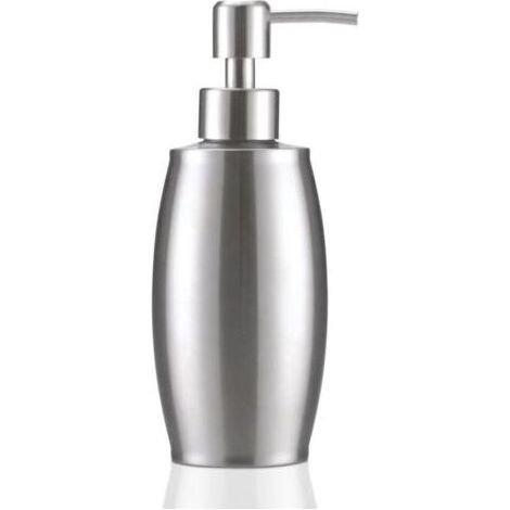 Distributeur de Savon et Lotion 380ml Acier Inoxydable, Pompe Moussante à Ressort Idéal pour Cuisine et Salle de Bain (1/4)