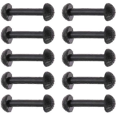 Lot de 10 clips de rechange en caoutchouc noir pour connecteurs de jambes de figurines vintage Motu (accessoires auto). (1/3)