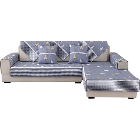 Housse de canapé en coton imprimé 70x70cm, protège-meuble antidérapant et lavable pour salon, style moderne élégant (1/5)