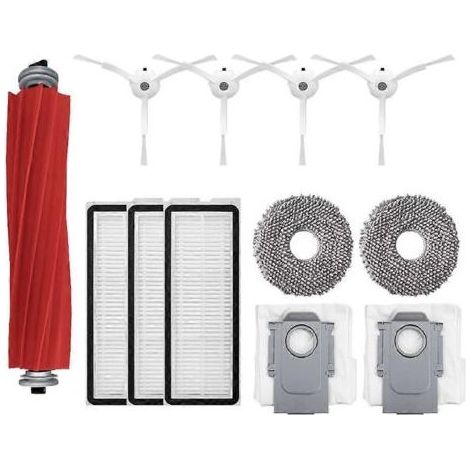 Accessoires pour aspirateur robot Roborock Q Revo MaxV/Q Revo S : sac à poussière, brosse latérale principale, filtre HEPA et lingettes de nettoyage (1/5)