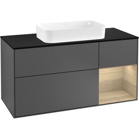 Villeroy & Boch F302PCGK Meuble sous-lavabo Finion F30