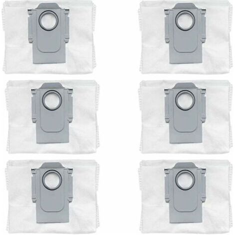 Lot de 6 sacs à poussière pièces de rechange accessoires pour Xiaomi Roborock Q7 Max Q7 Max+ Q5+ Roborock S7 Pro Ultra S7 MaxV Ultra Robot Aspirateur Sacs (1/5)