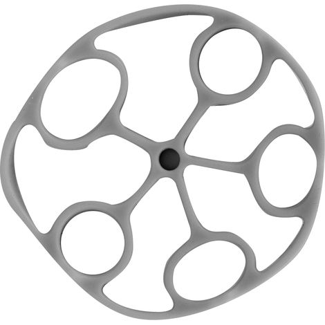 Poignée de renforcement en silicone pour exercices de force des doigts et de préhension - Anneau de résistance 60LB gris (1/5)