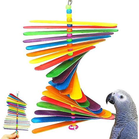 jouets Pour Oiseaux, Chelle D'escalade En Bois Color, Cadre D'escalade En Bois, Jouets Pour Oiseaux En Bois Naturel, Cage Pour Perroquet, Perroque (1/5)