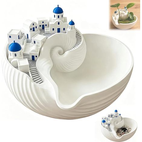 Bol fourre-tout avec impression 3D pour clés, pièces de monnaie et bijoux, plateau décoratif, plateau fourre-tout pour la maison, le bureau, cadeau de pendaison de crémaillère (1 pièce) (1/5)