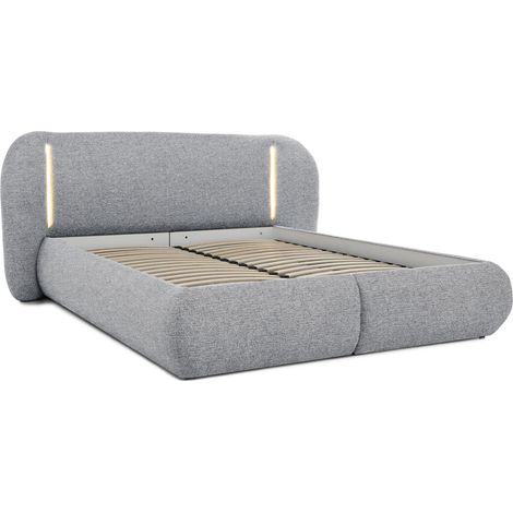 Cama Margate 135, Bella 65, Doble, 160x200, Tapiz, Somieres, 221x227x103cm, LED (1/5)
