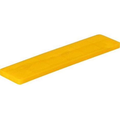 Cales d'espacement SILISTO®, Classic 100x24x4 jaune Cond. : 1000