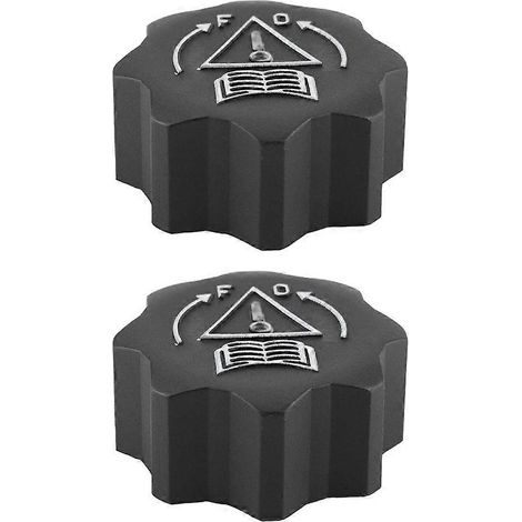 2 bouchons de vase d'expansion de liquide de refroidissement et de réservoir d'huile pour Peugeot Citroën 1306J5 9638001280 (1/5)