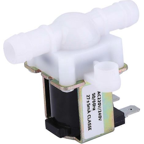 G3/8 OD12mm Kunststoff-Elektromagnetventil, normalerweise geschlossen, Wassereinlass-Durchflussschalter, AC 220 V/240 V
